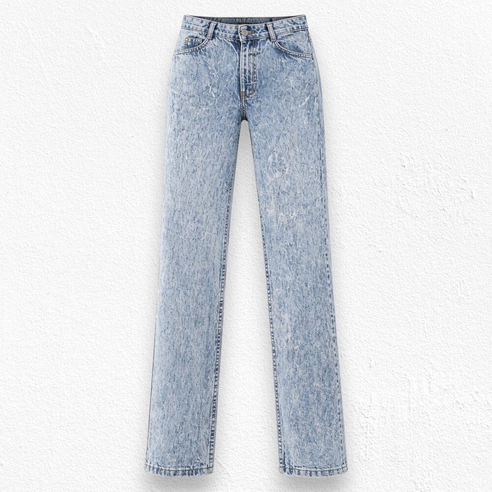 Vintage 80s Levi’s Orange Tab High Rise Slim Student Acid Wash Jeans Size 28 USA